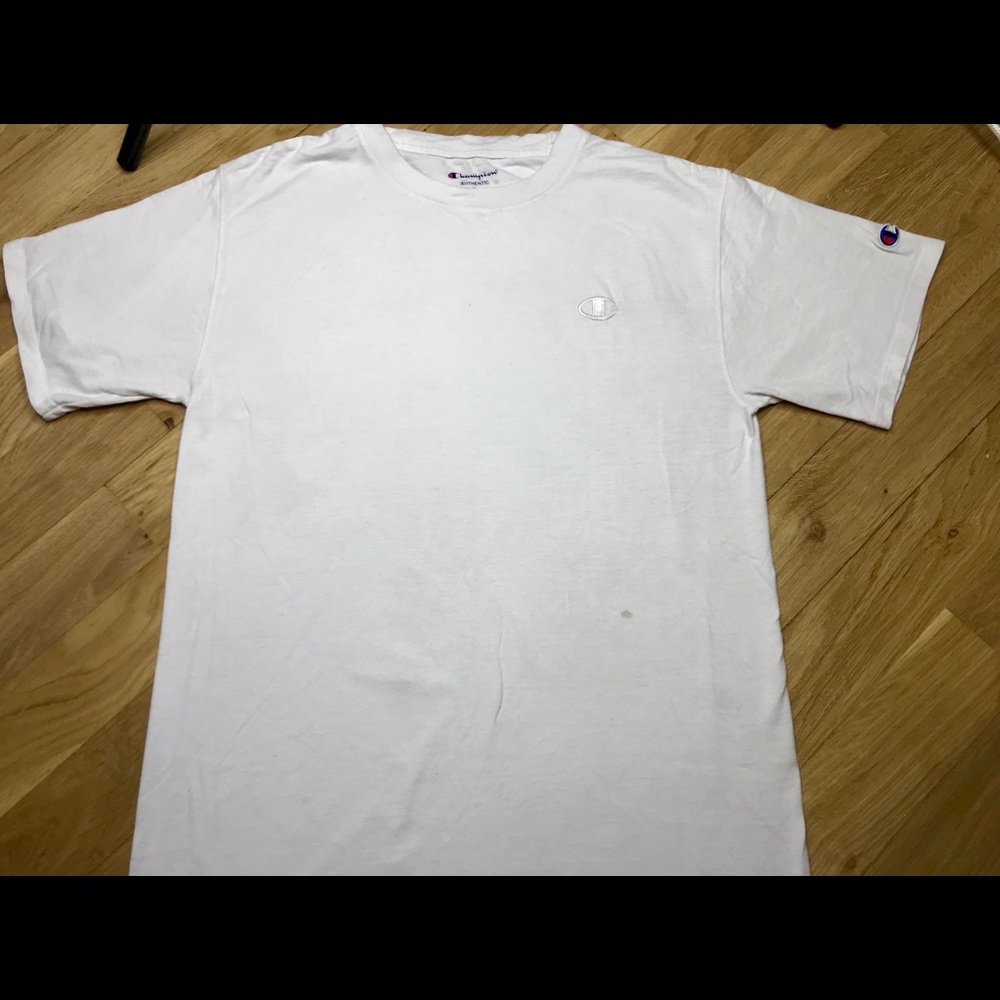 White champion tee